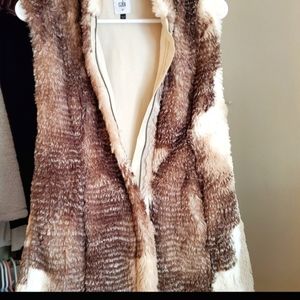 Cabi fur vest Ex small